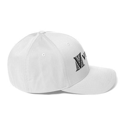 Embroidered - Fitted Black Virtus Cap