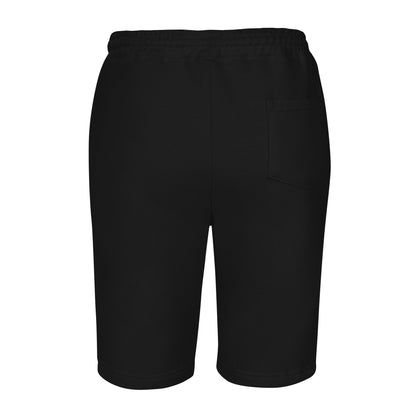 Men’s - White Virtus Logo Fleece Shorts