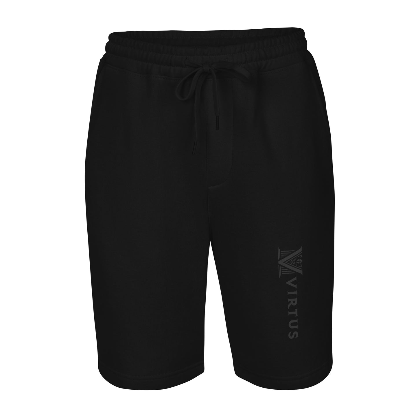 Men's -  Black Virtus Logo Fleece Shorts