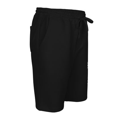 Men’s - White Virtus Logo Fleece Shorts