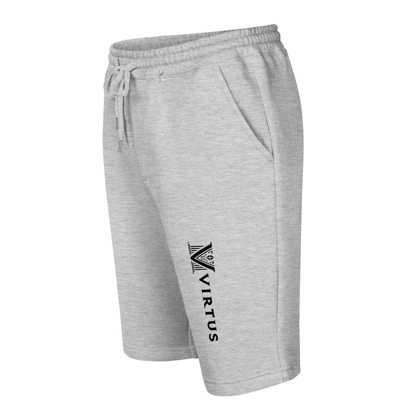 Men's -  Black Virtus Logo Fleece Shorts