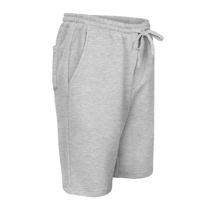 Men’s - White Virtus Logo Fleece Shorts