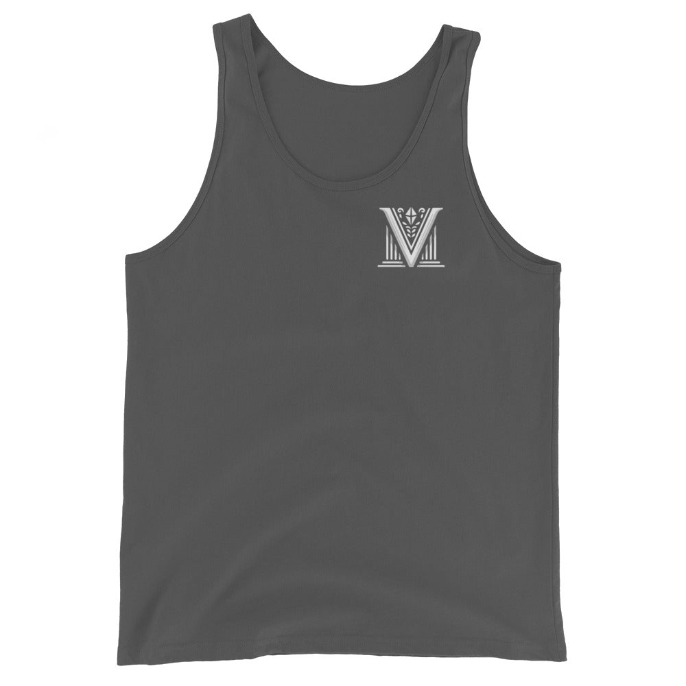 Men's - White Virtus Logo Tank Top