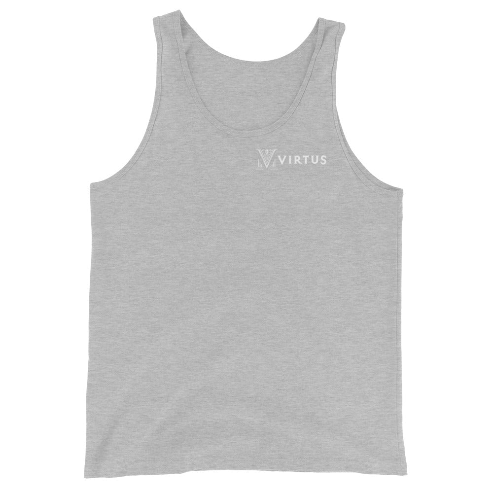 Men's - White Virtus Logo Tank Top