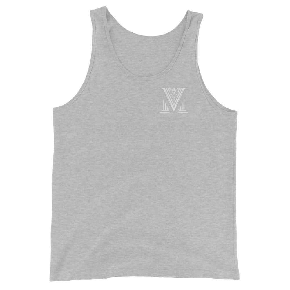 Men's - White Virtus Logo Tank Top