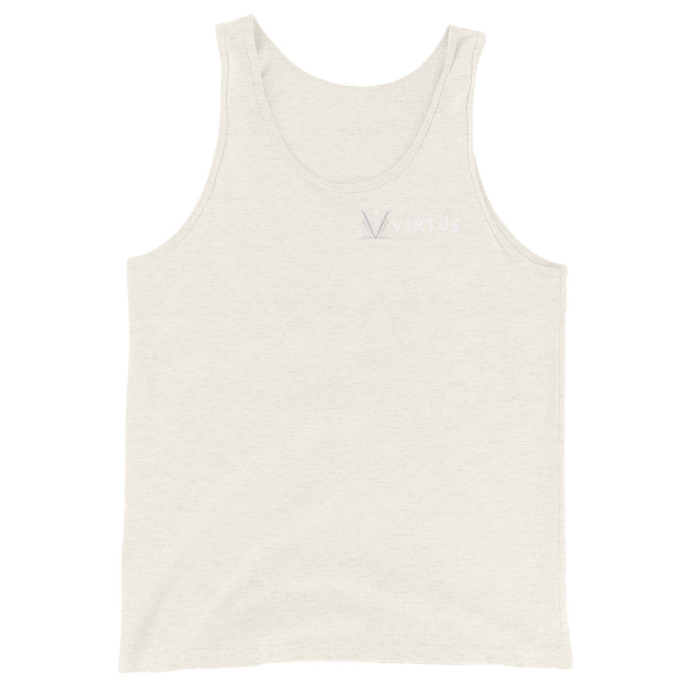 Men's - White Virtus Logo Tank Top