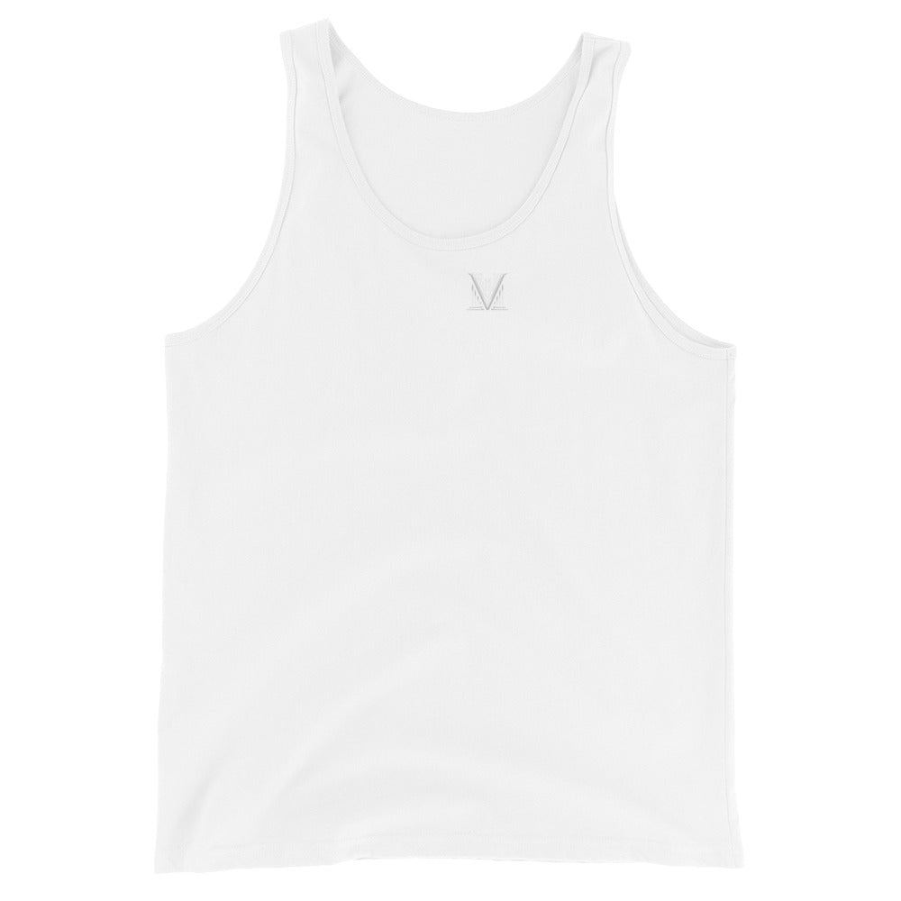 Men's - White Virtus Logo Tank Top