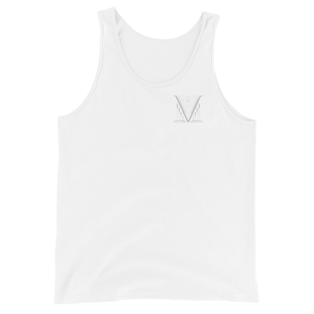 Men's - White Virtus Logo Tank Top