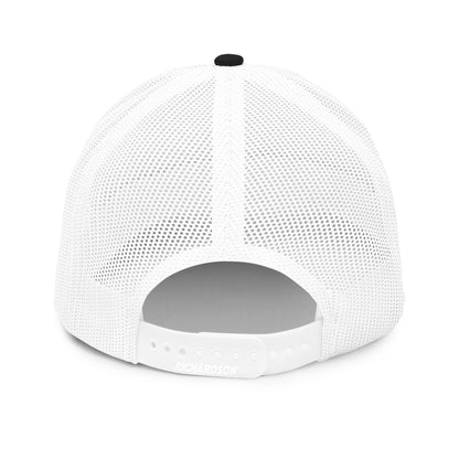 Embroidered - White Virtus Logo Snapback Trucker Hat