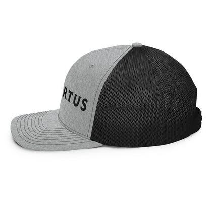 Embroidered - Black Virtus Snapback Trucker Hat