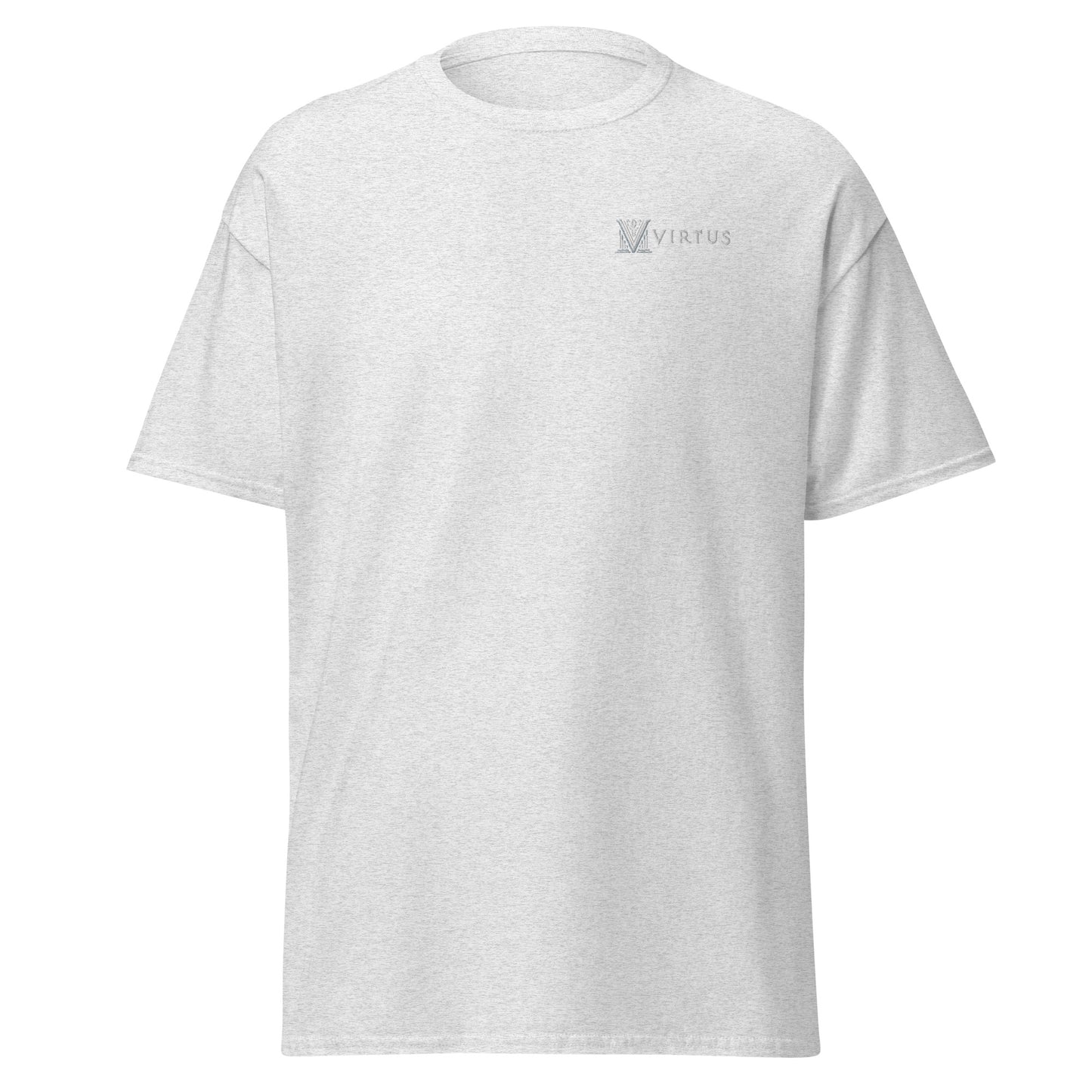 Men's - White Virtus Embroidered T-Shirt