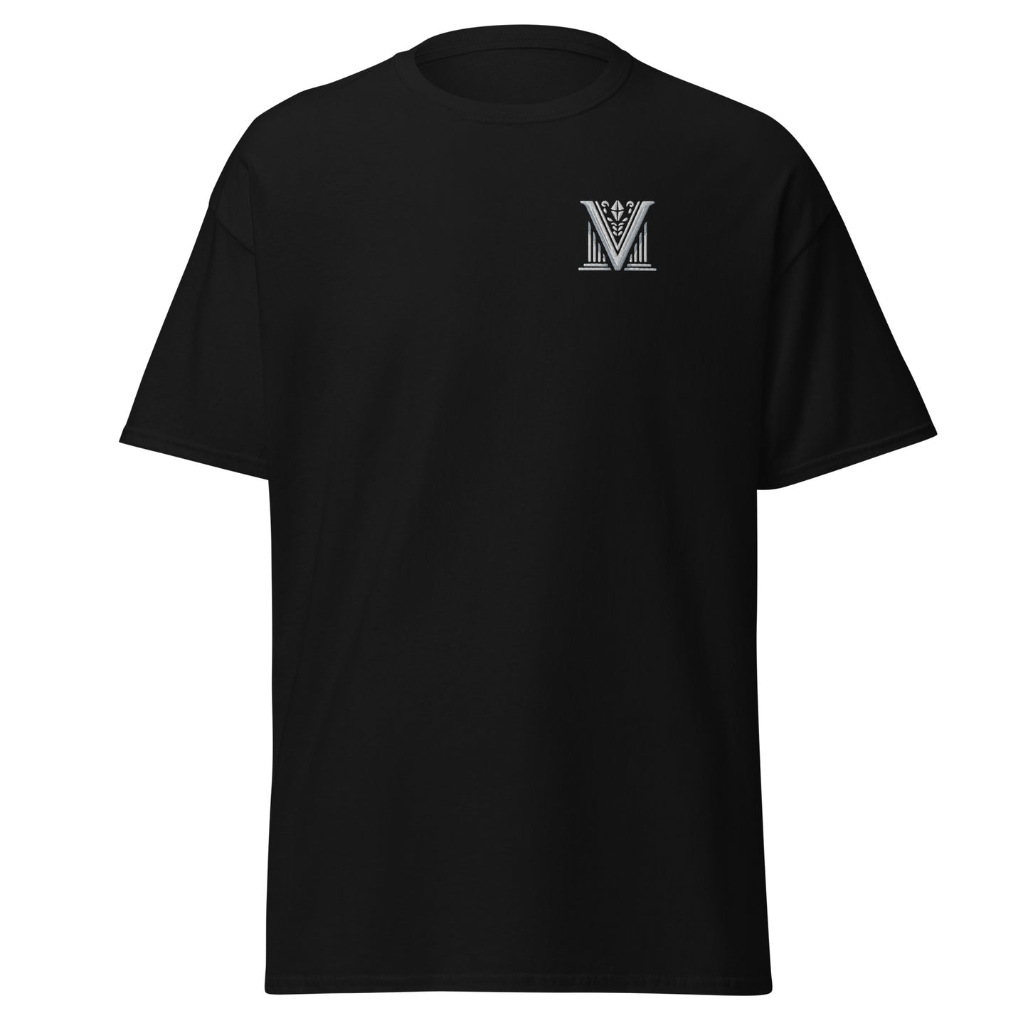 Men's - White Virtus Logo Embroidered T-Shirt