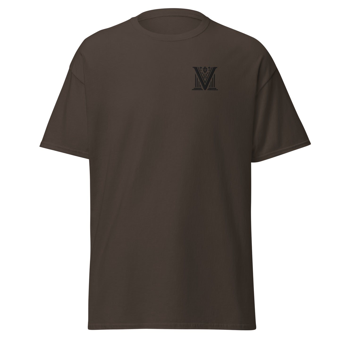 Men's - Black Virtus Logo Embroidered T-Shirt