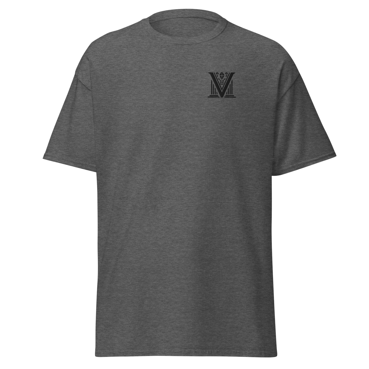 Men's - Black Virtus Logo Embroidered T-Shirt