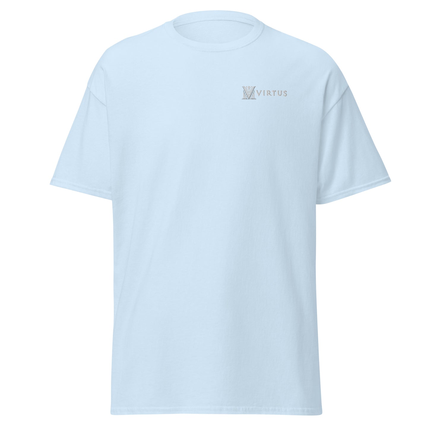 Men's - White Virtus Embroidered T-Shirt