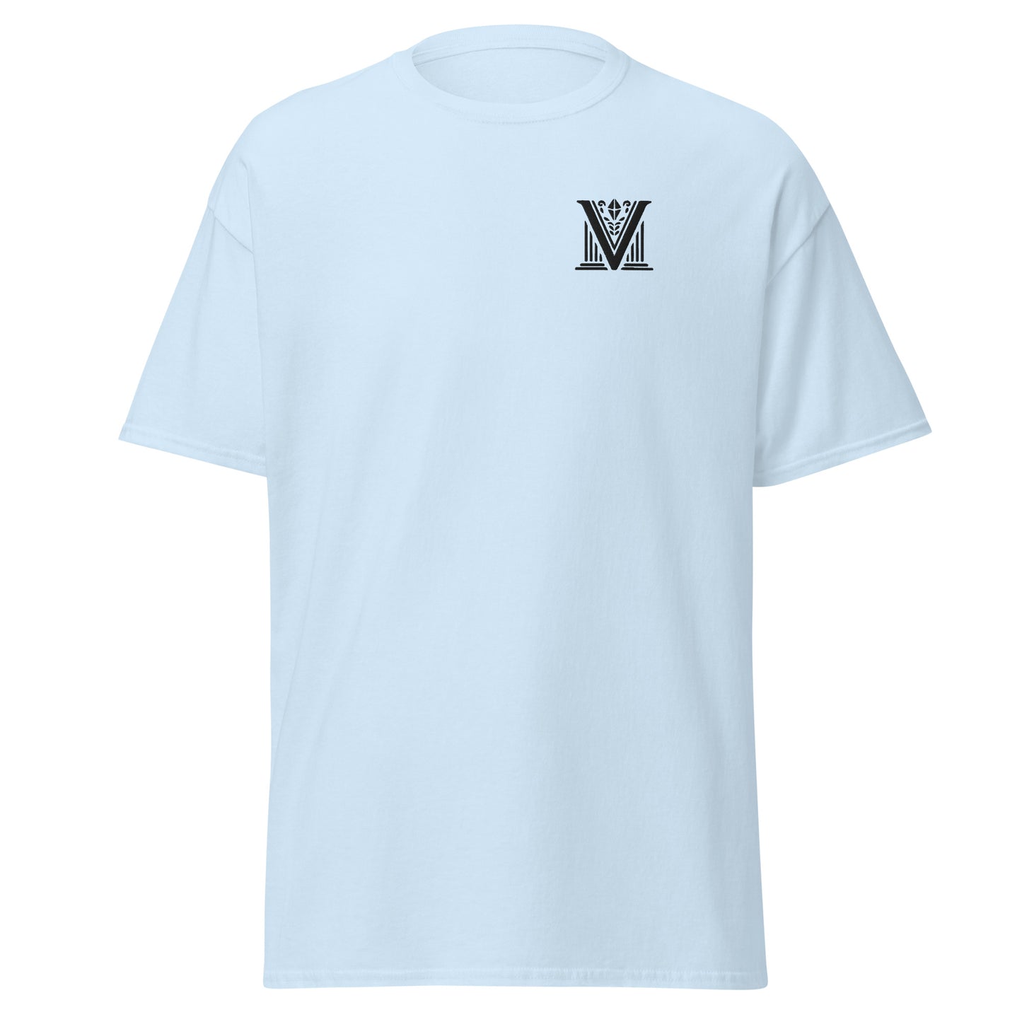 Men's - Black Virtus Logo Embroidered T-Shirt