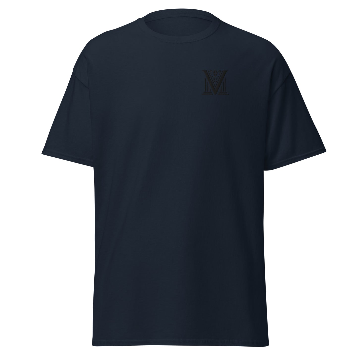 Men's - Black Virtus Logo Embroidered T-Shirt