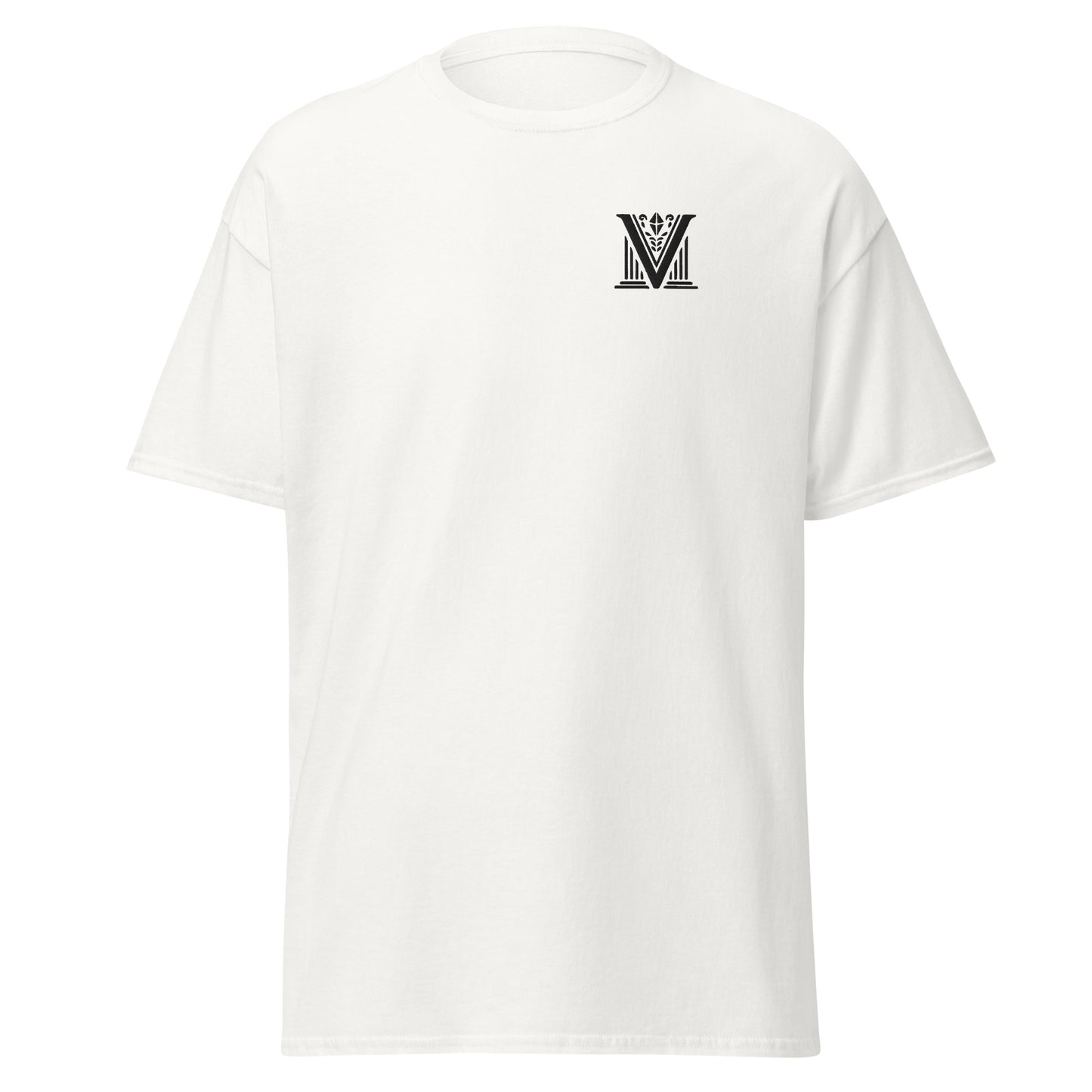 Men's - Black Virtus Logo Embroidered T-Shirt