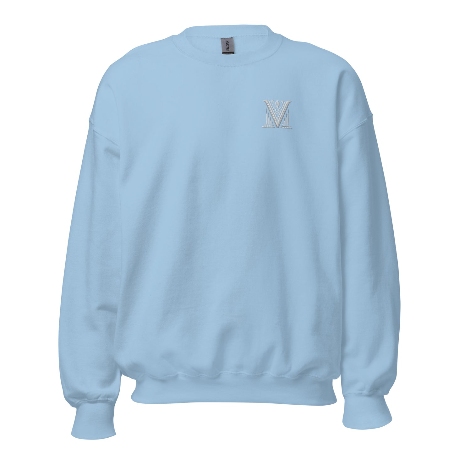 White Virtus Logo Embroidered Sweatshirt