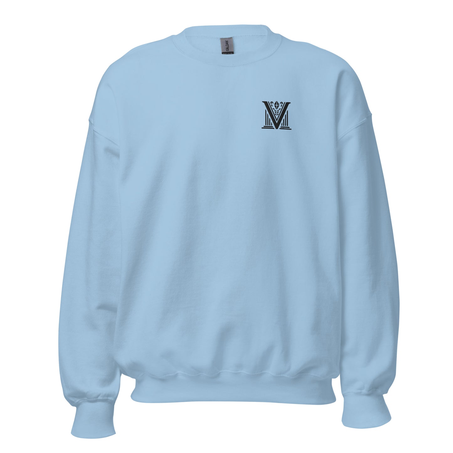 Black Virtus Logo Embroidered Sweatshirt