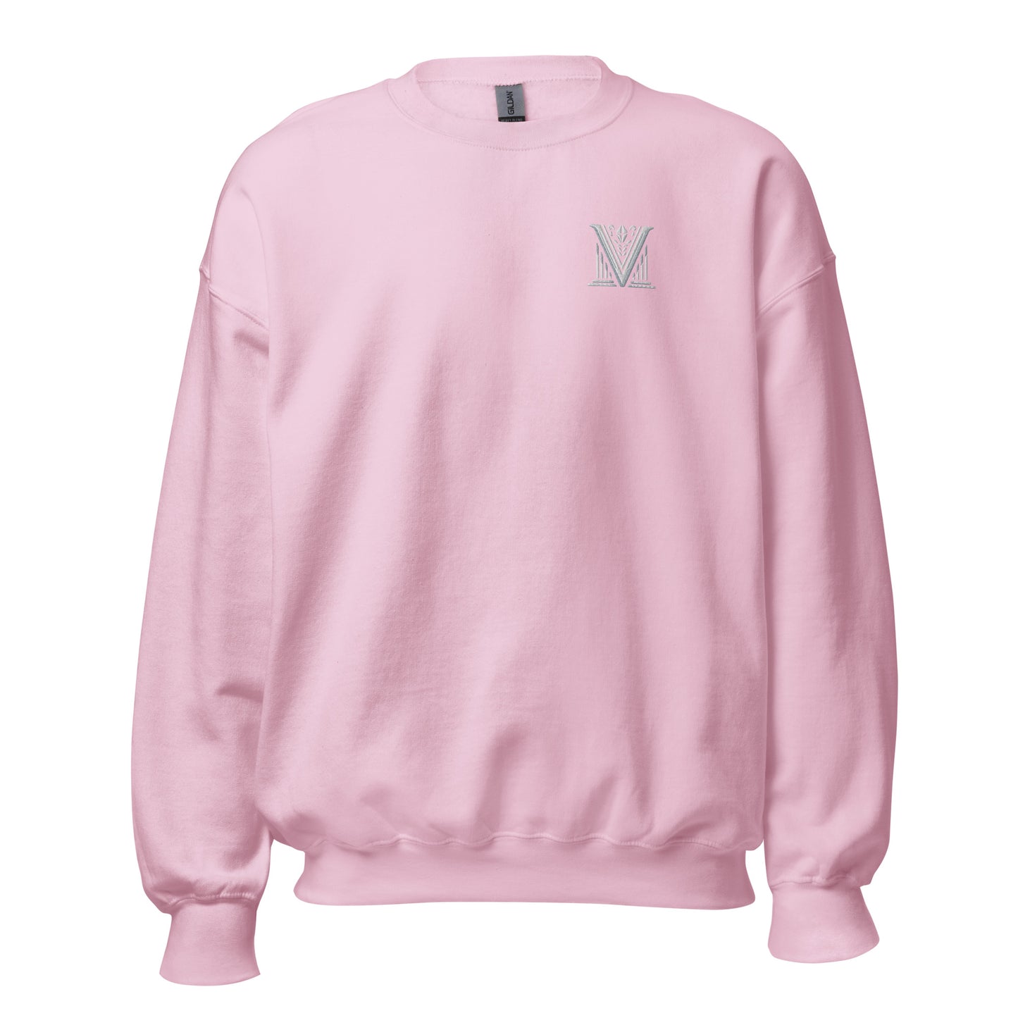 White Virtus Logo Embroidered Sweatshirt