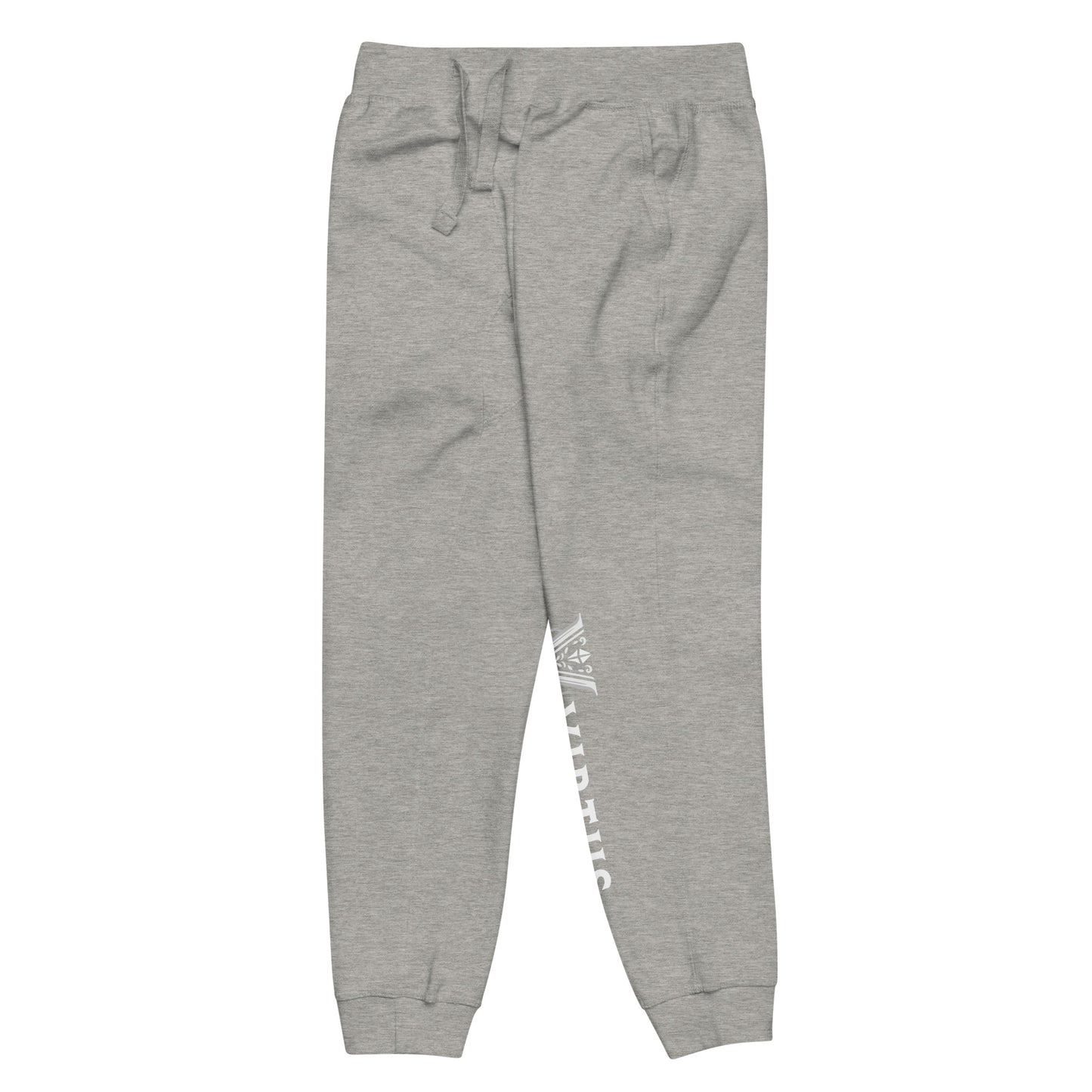 White Virtus Logo Fleece Sweatpants