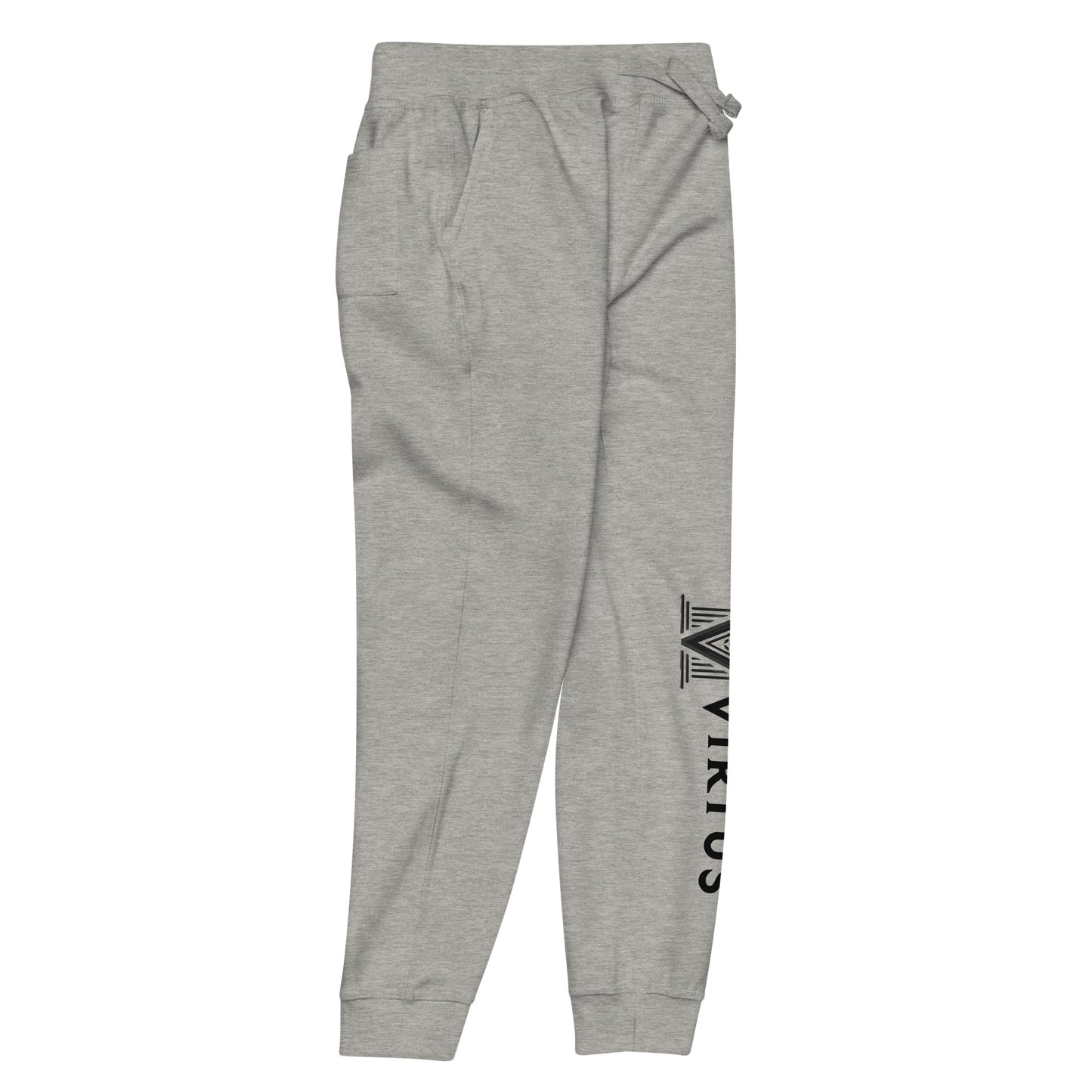 Black Virtus Logo Fleece Sweatpants