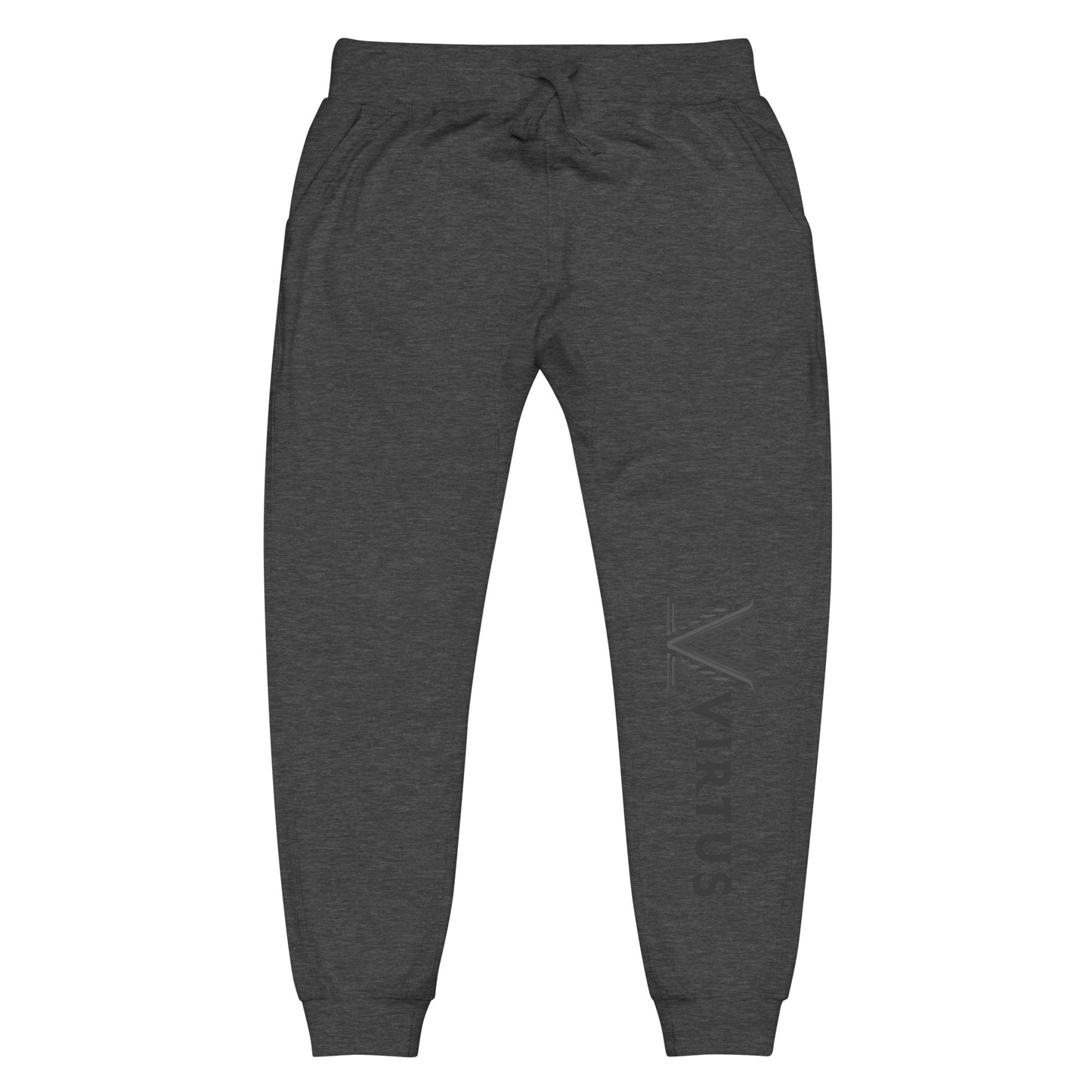 Black Virtus Logo Fleece Sweatpants