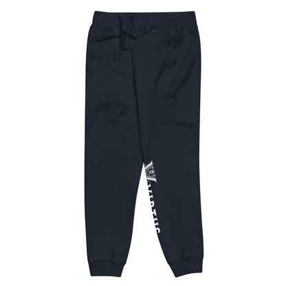 White Virtus Logo Fleece Sweatpants