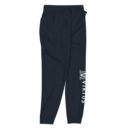 White Virtus Logo Fleece Sweatpants