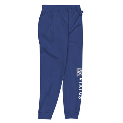 White Virtus Logo Fleece Sweatpants