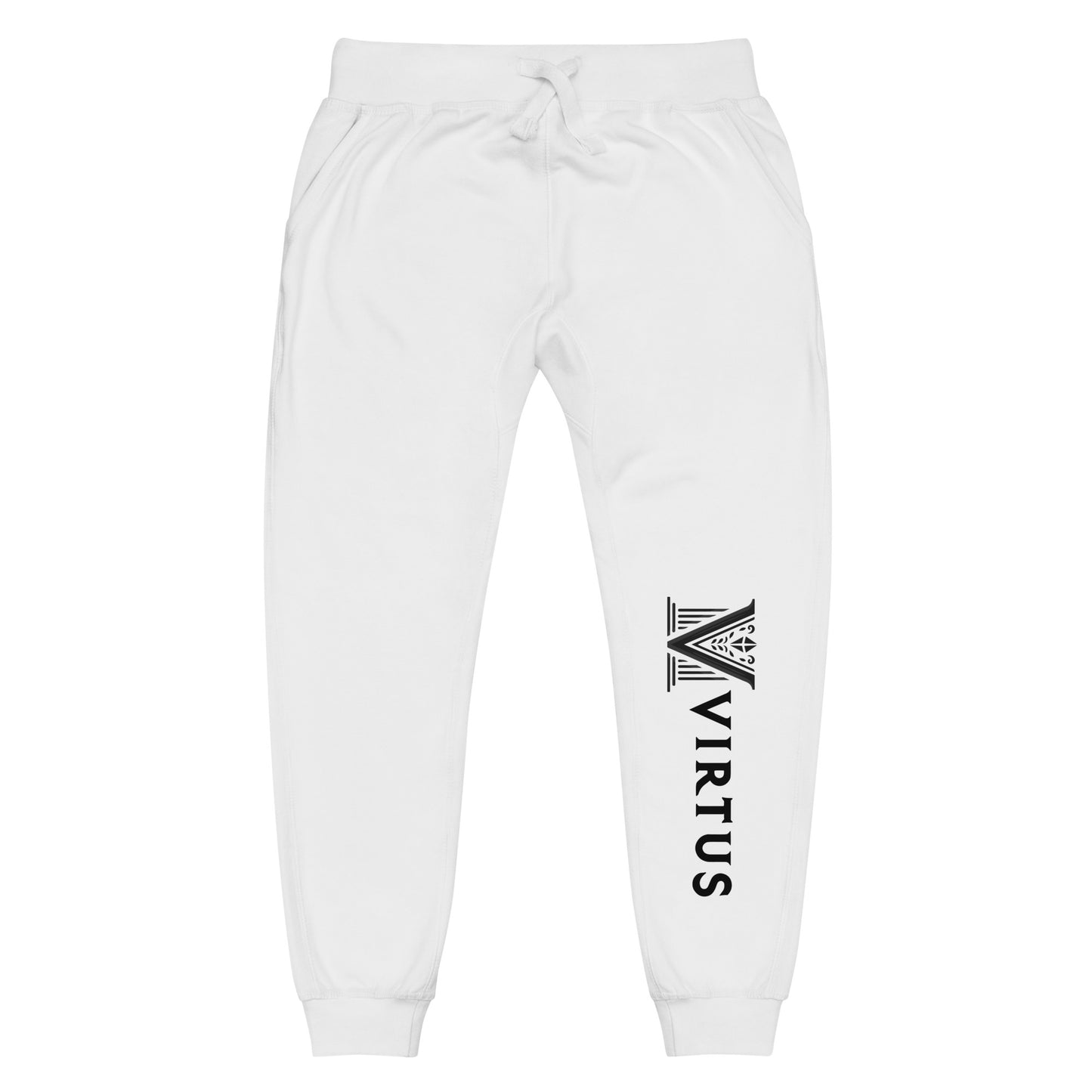 Black Virtus Logo Fleece Sweatpants