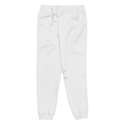 White Virtus Logo Fleece Sweatpants