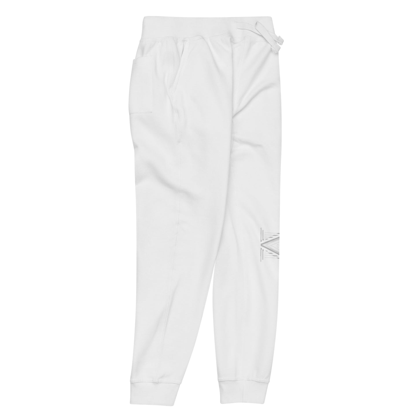 White Virtus Logo Fleece Sweatpants