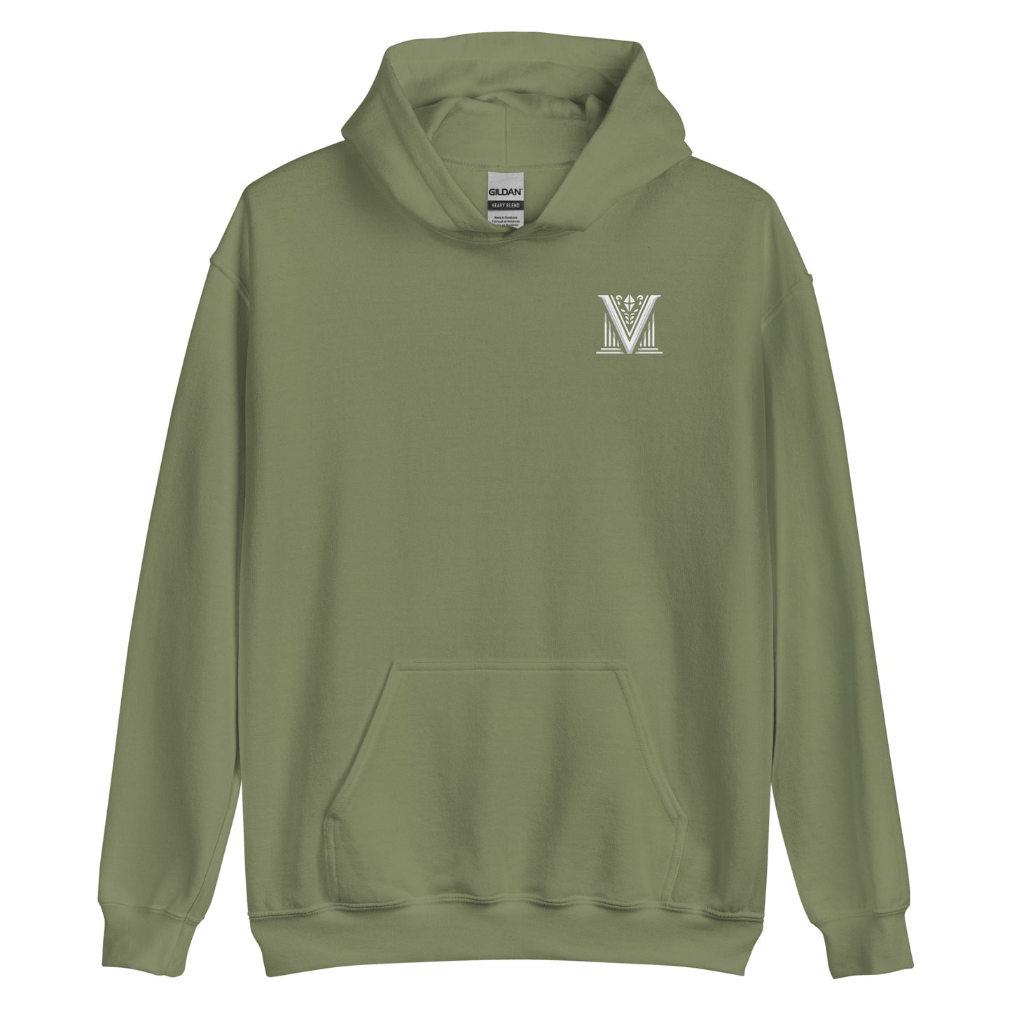 White Virtus Logo Hoodie