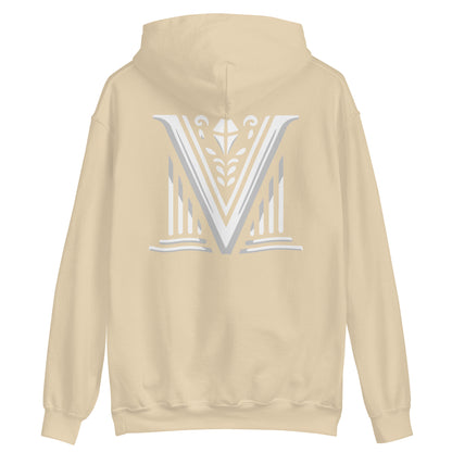 White Virtus Logo Hoodie