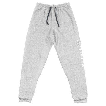 White Virtus Logo Joggers