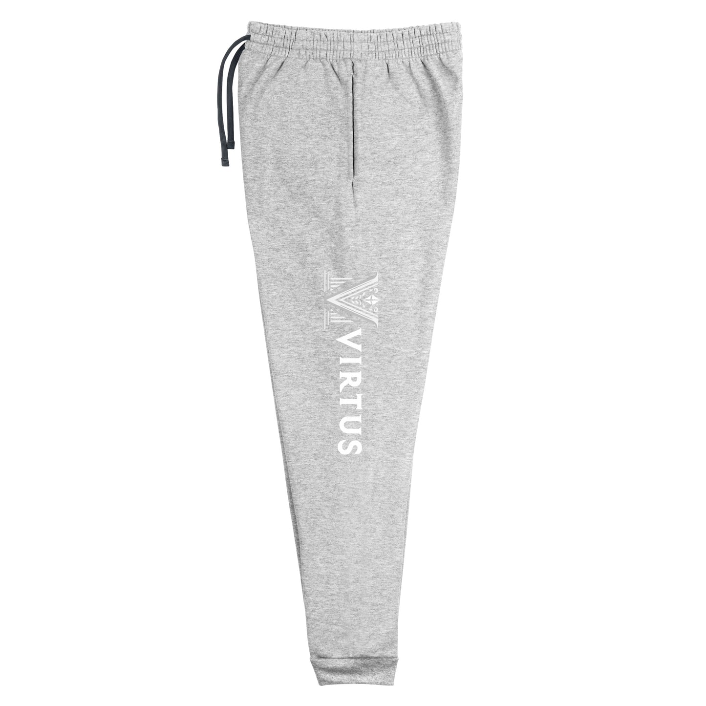 White Virtus Logo Joggers