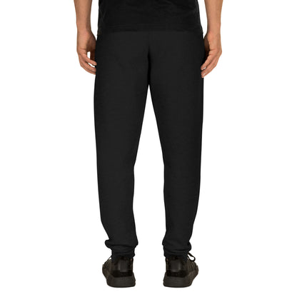 Black Virtus Logo Embroidered Joggers