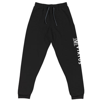 White Virtus Logo Joggers