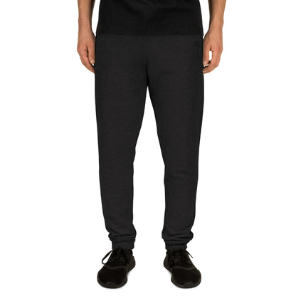 Black Virtus Logo Embroidered Joggers