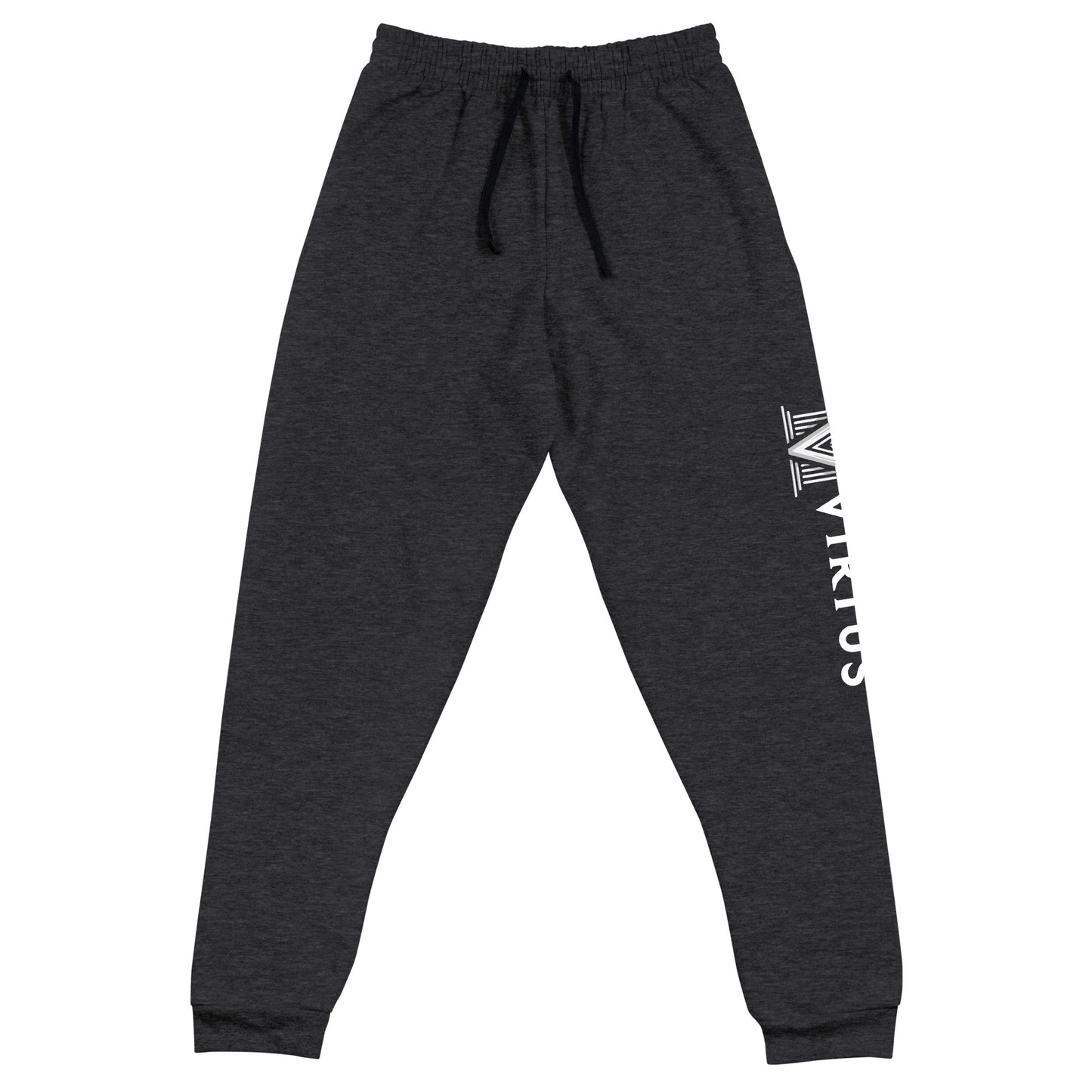 White Virtus Logo Joggers