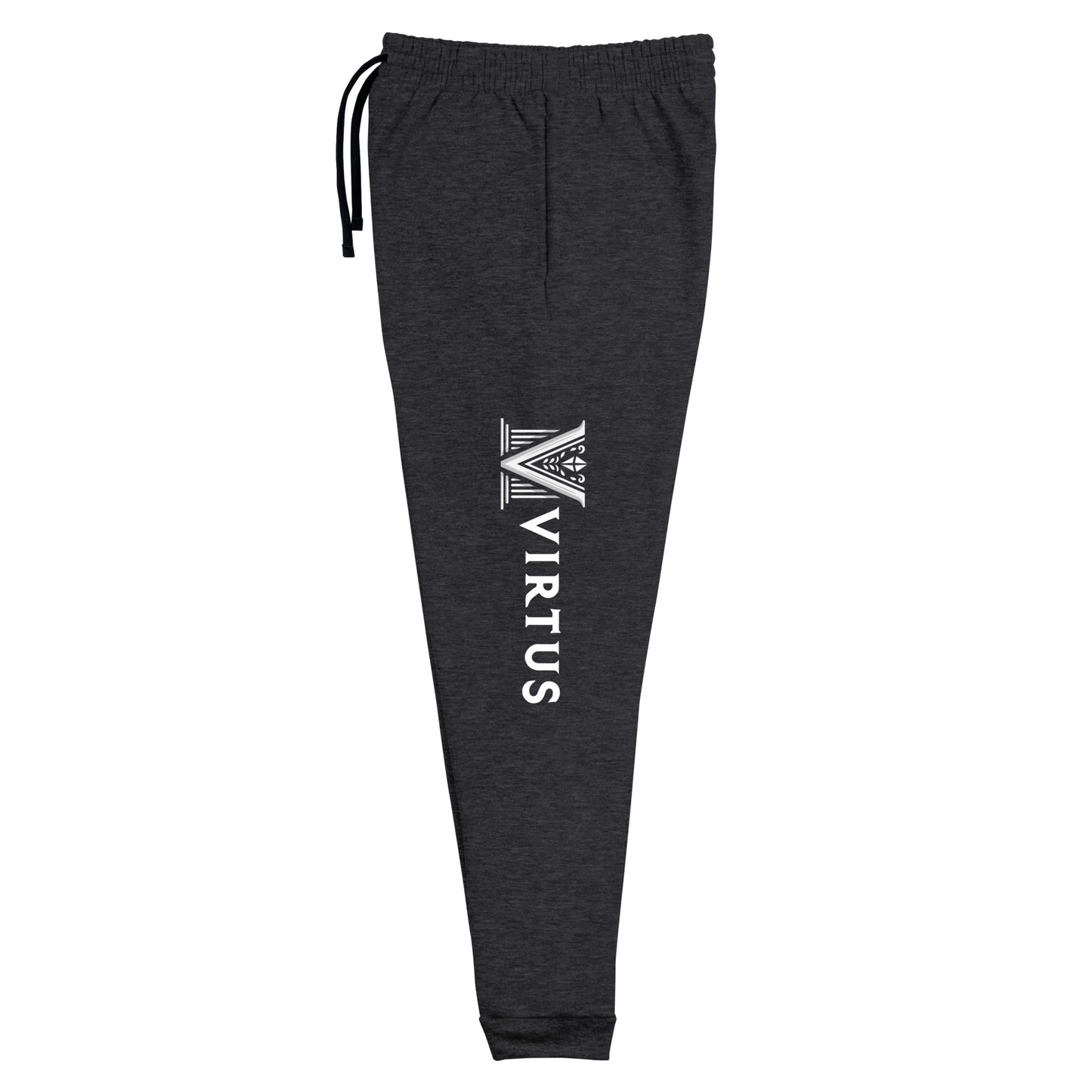 White Virtus Logo Joggers