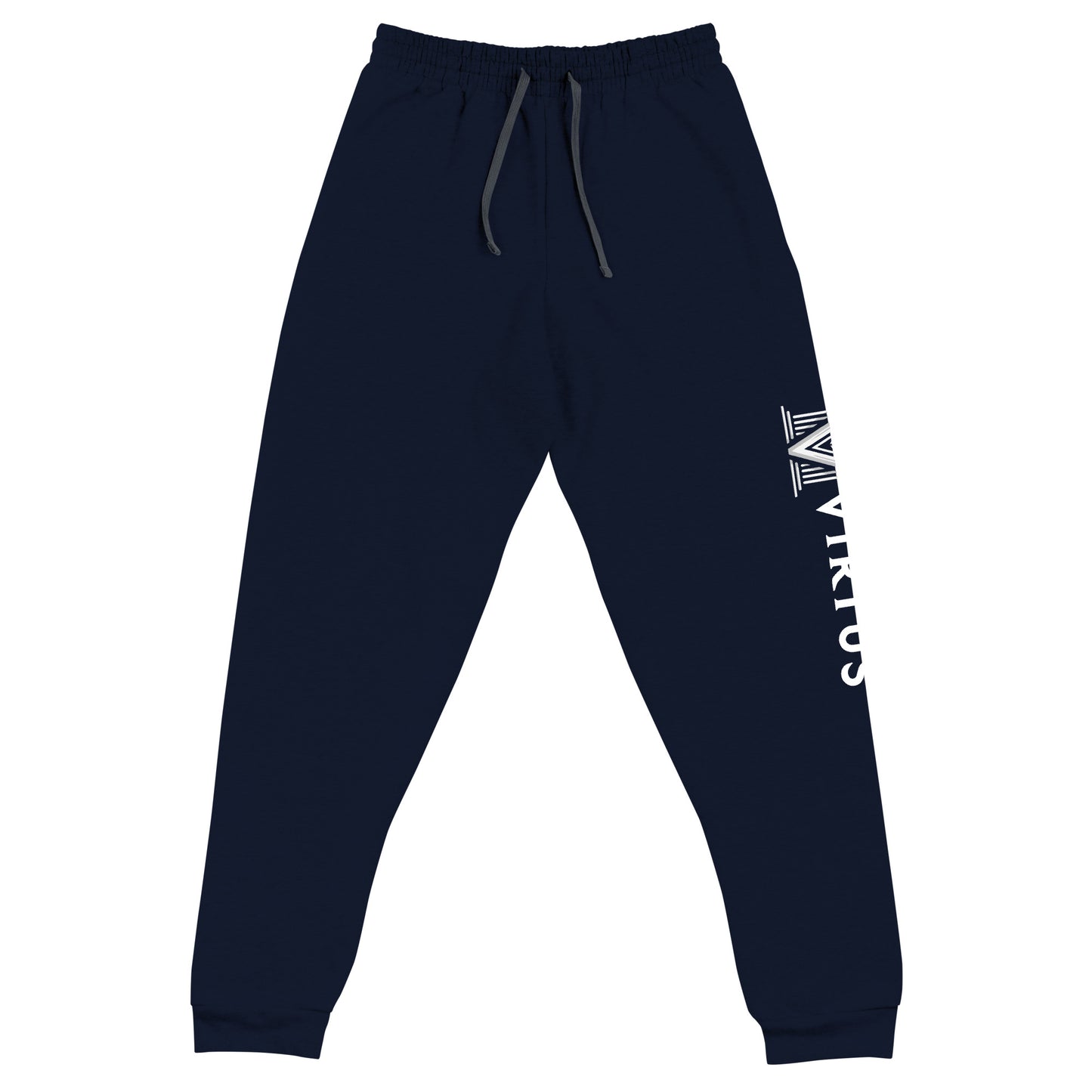 White Virtus Logo Joggers