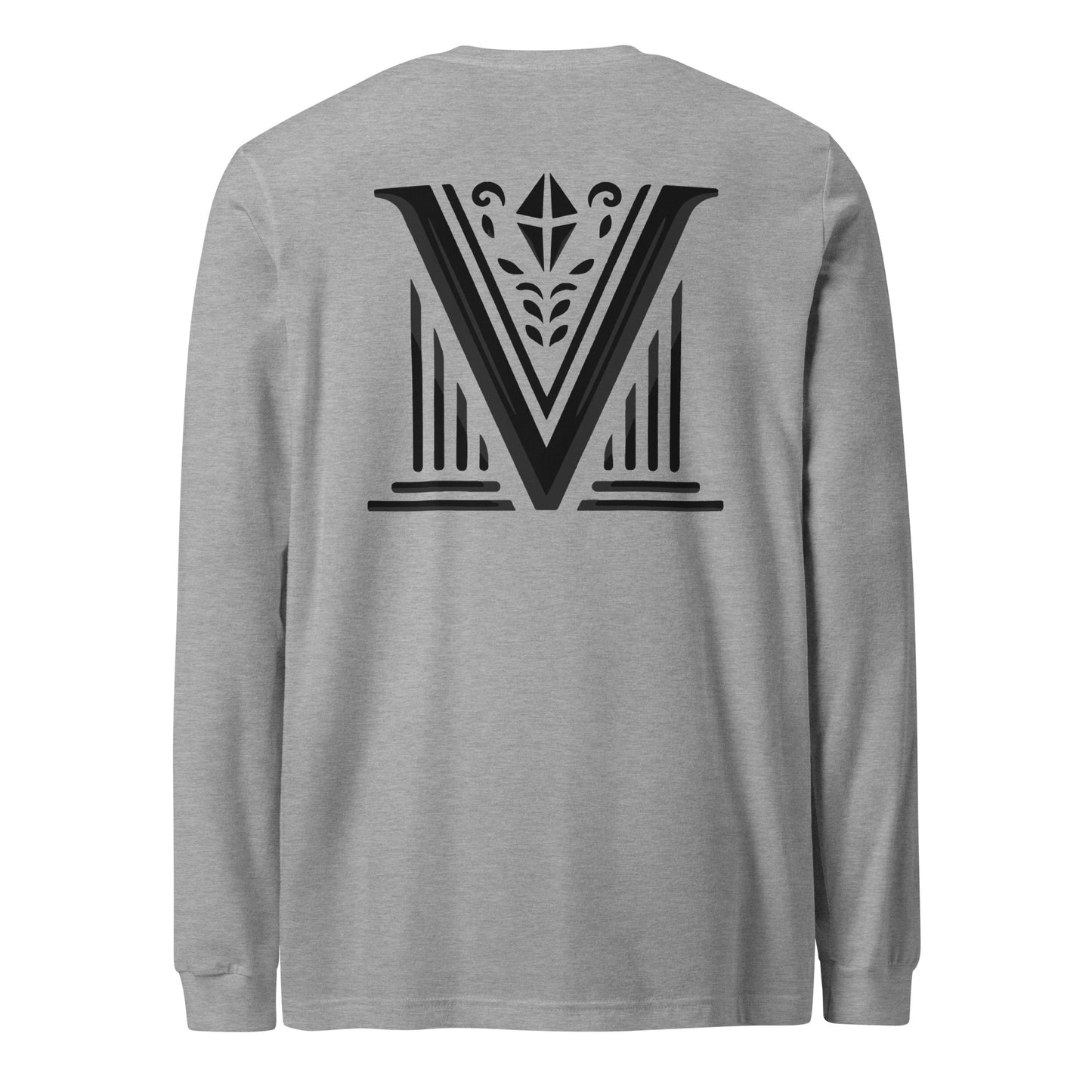 Men's - Black Virtus Logo Long Sleeve Shirt