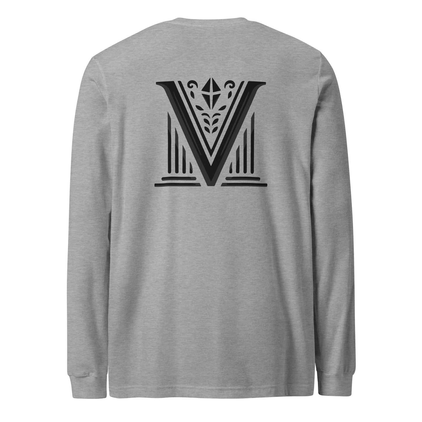 Men's - Black Virtus Logo Long Sleeve Shirt