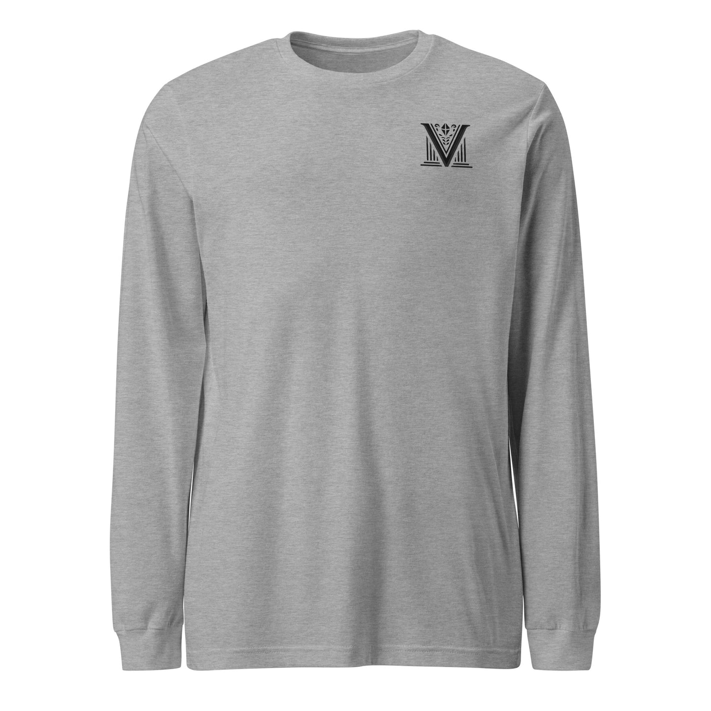 Men's - Black Virtus Logo Long Sleeve Shirt