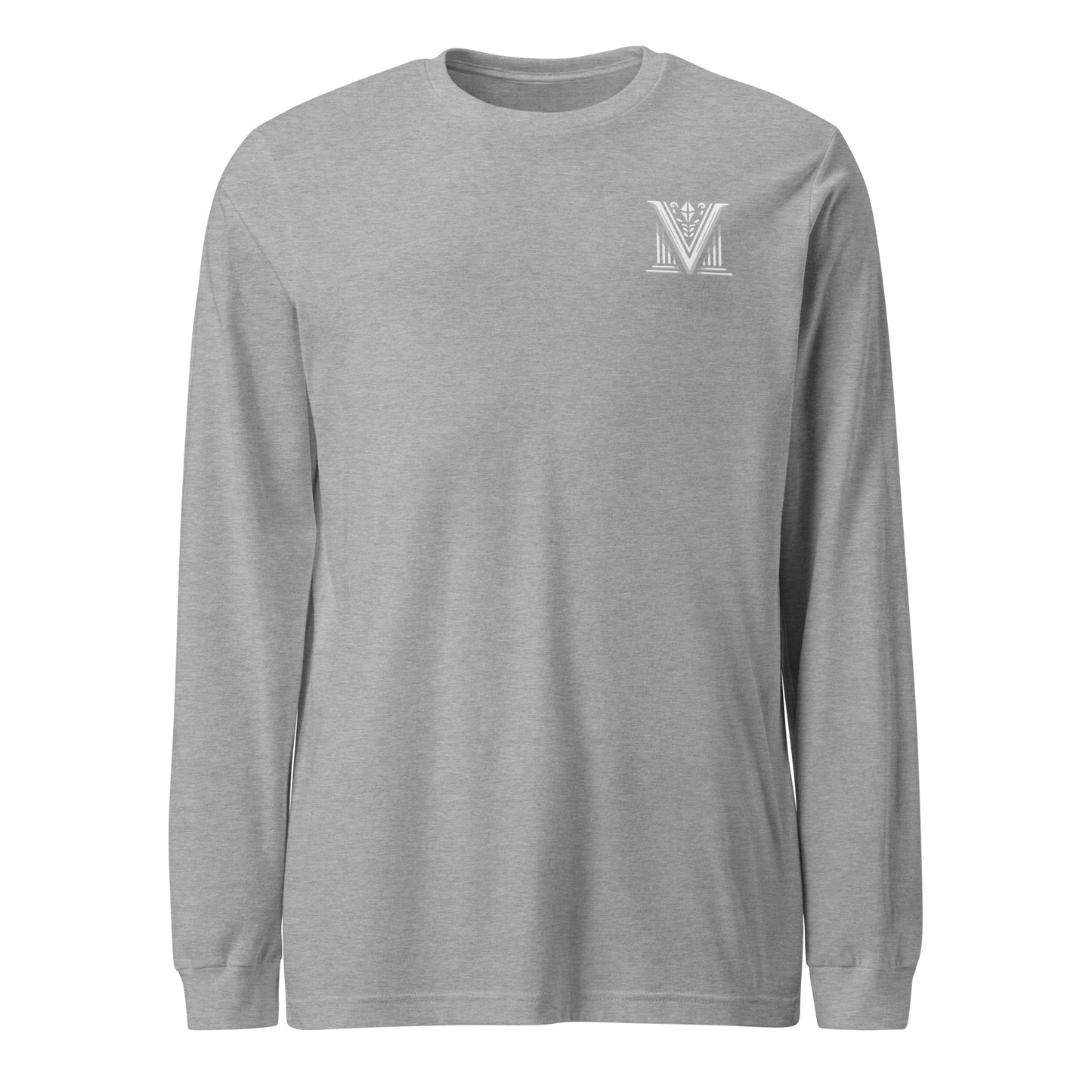 Men's - White Virtus Logo Long Sleeve Shirt