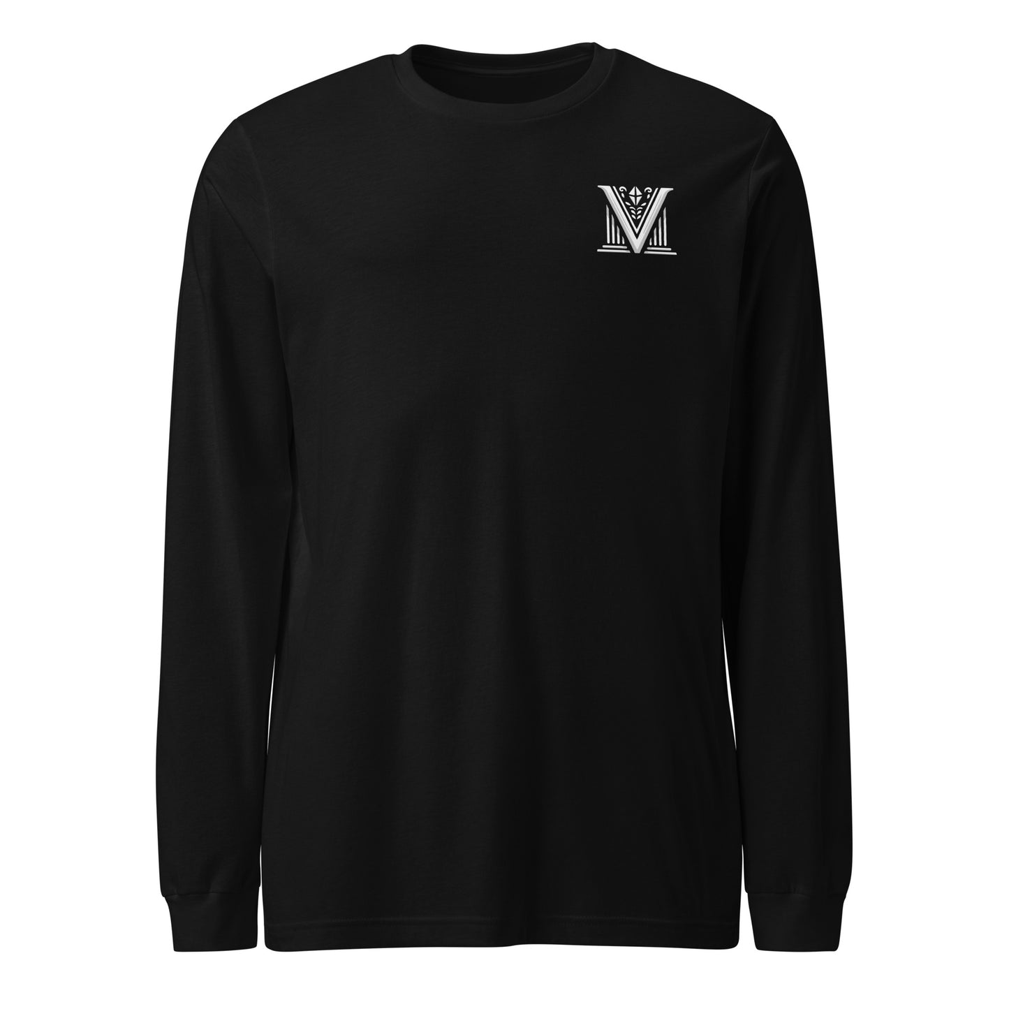 Men's - White Virtus Logo Long Sleeve Shirt