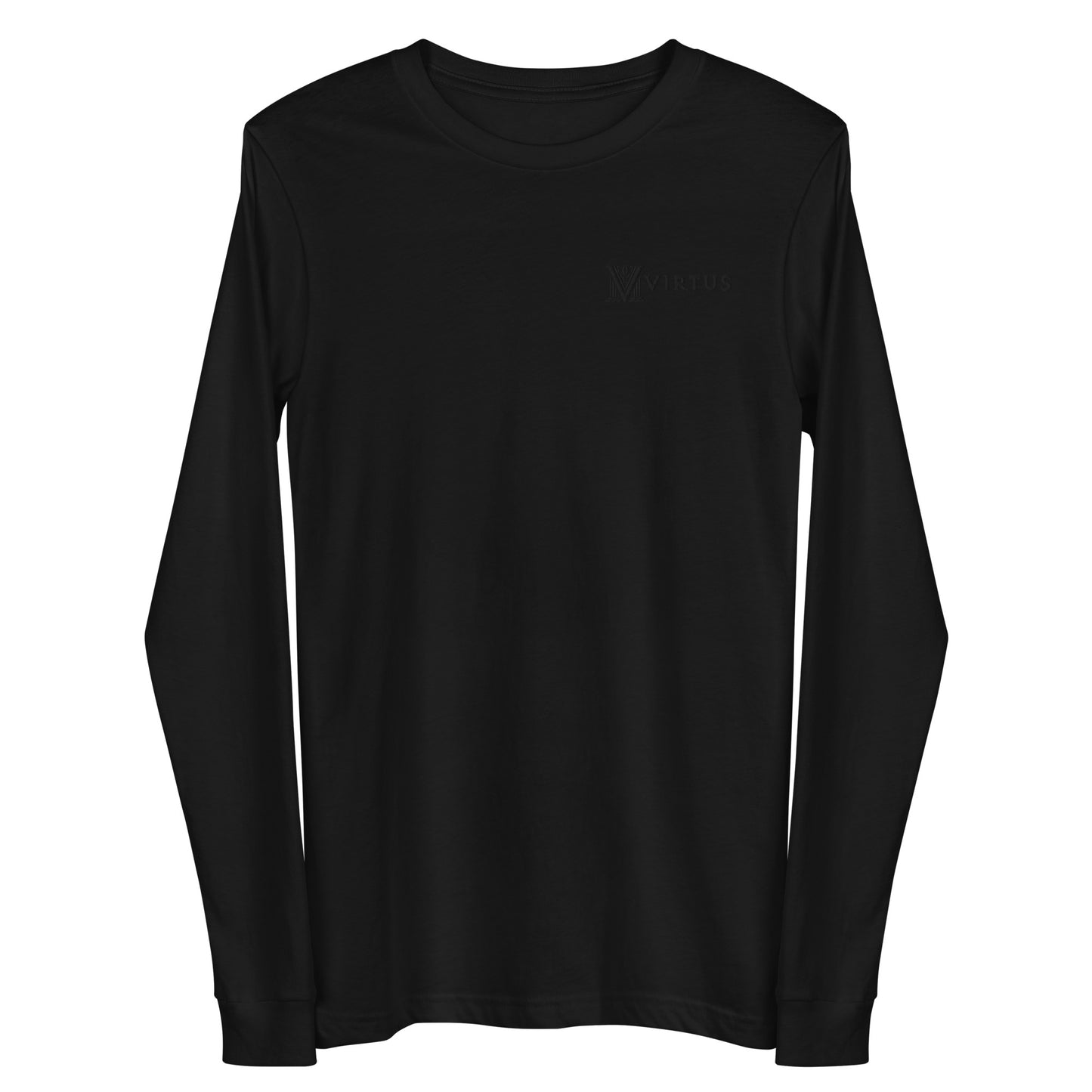 Women's - Black Virtus Logo Embroidery Long Sleeve